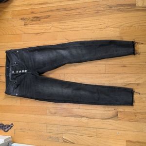 Moving Sale! Free People Button Fly Grey Jeans